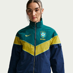 2026-27 Brazil Women's UV Woven Jacket Coastal Blue/Geode Teal/Midwest Gold/Midwest Gold - Nike