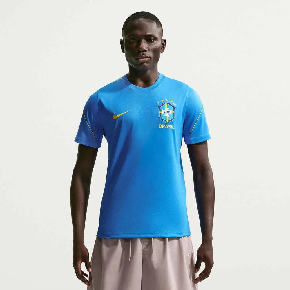 2026-27 Brazil Men's Strike Top LT Photo Blue/Light Menta/Midwest Gold - Nike