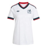 2026 Mexico Women's Stadium Away Soccer Jersey White - Adidas