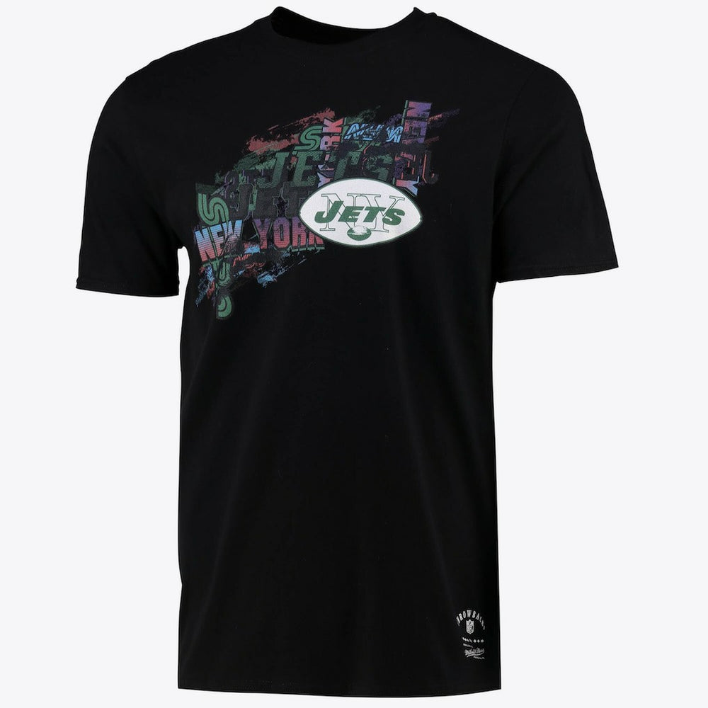 New York Jets Mitchell & Ness Printed Team Name T-Shirt