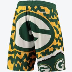 Green Bay Packers Mitchell & Ness Jumbrotron Sublimated Short