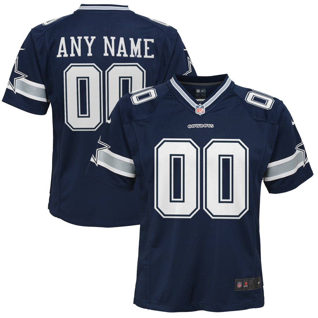 Dallas Cowboys Nike Youth Custom Game Jersey