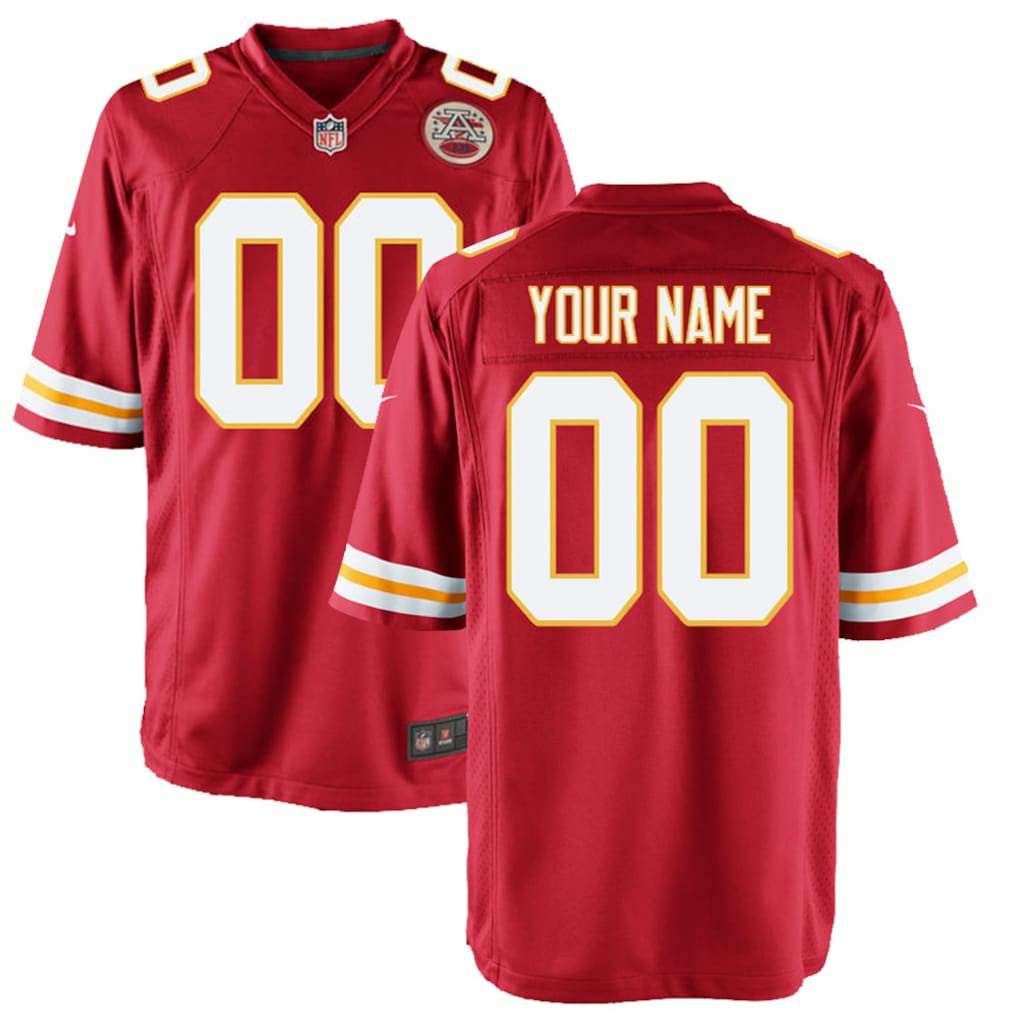 Kansas City Chiefs Nike Youth Custom Game Jersey