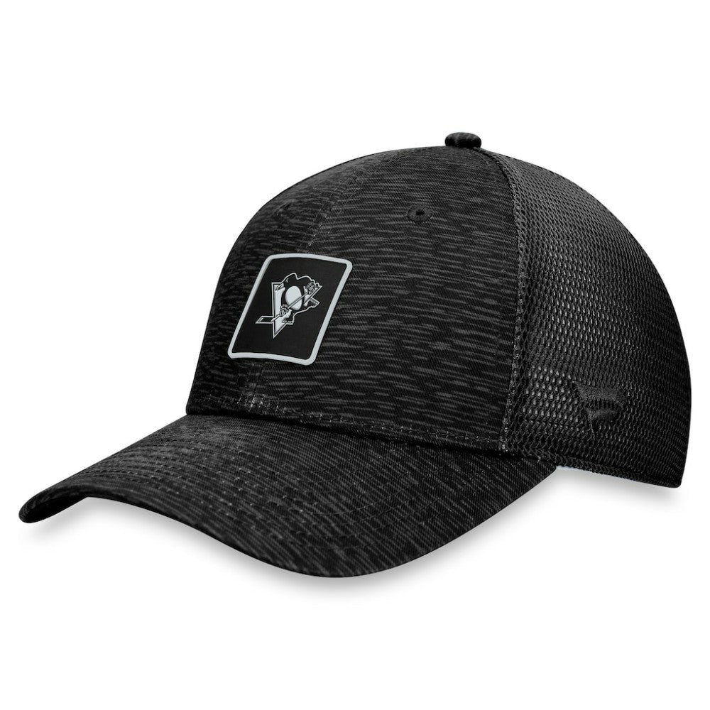Pittsburgh Penguins Fanatics Women's Authentic Pro Road Trucker Adjustable Hat – Black Discount