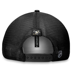 Pittsburgh Penguins Fanatics Women's Authentic Pro Road Trucker Adjustable Hat – Black Discount