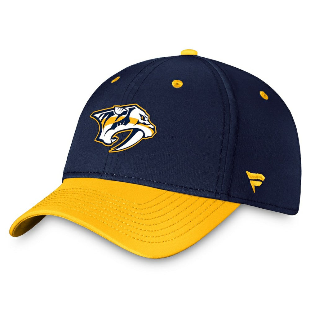 Nashville Predators Fanatics Authentic Pro Rink Two-Tone Flex Hat – Navy/Gold Outlet