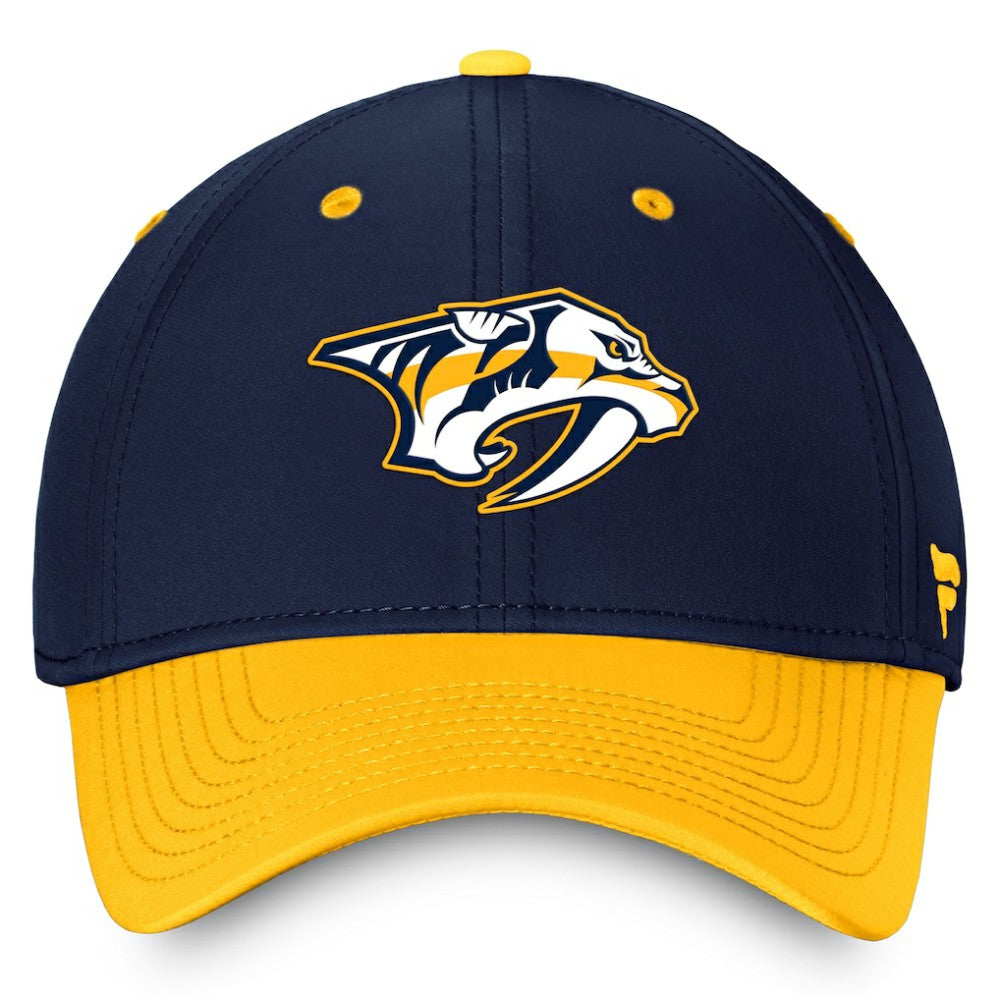 Nashville Predators Fanatics Authentic Pro Rink Two-Tone Flex Hat – Navy/Gold Outlet