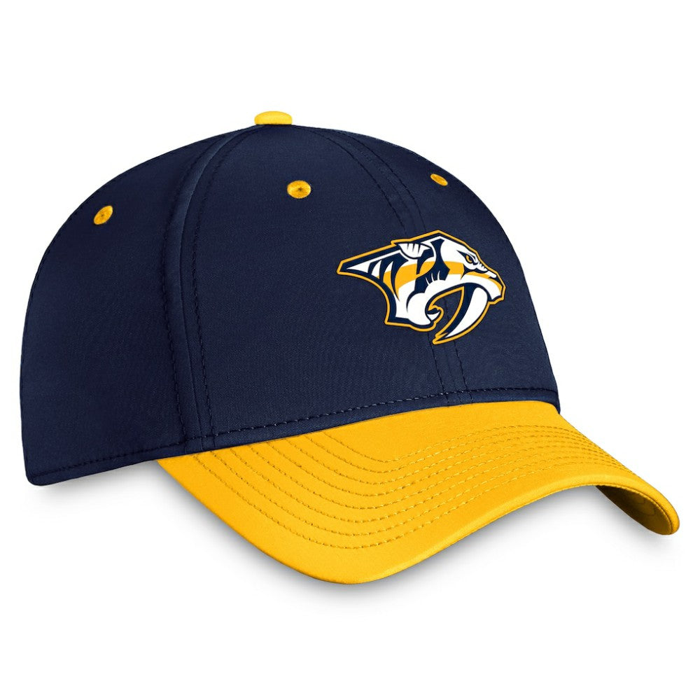 Nashville Predators Fanatics Authentic Pro Rink Two-Tone Flex Hat – Navy/Gold Outlet