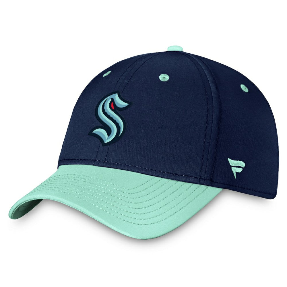 Seattle Kraken Fanatics Authentic Pro Rink Two-Tone Flex Hat – Deep Sea Blue/Light Blue Outlet