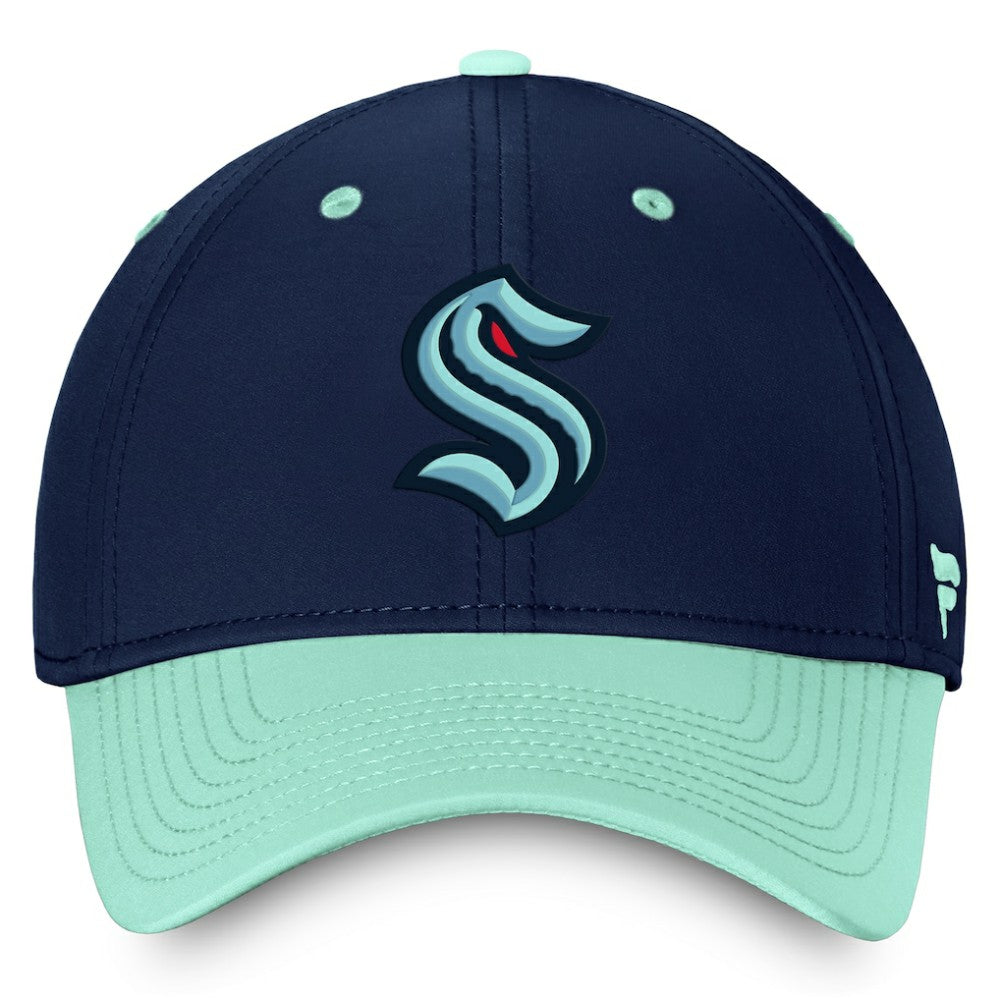 Seattle Kraken Fanatics Authentic Pro Rink Two-Tone Flex Hat – Deep Sea Blue/Light Blue Outlet