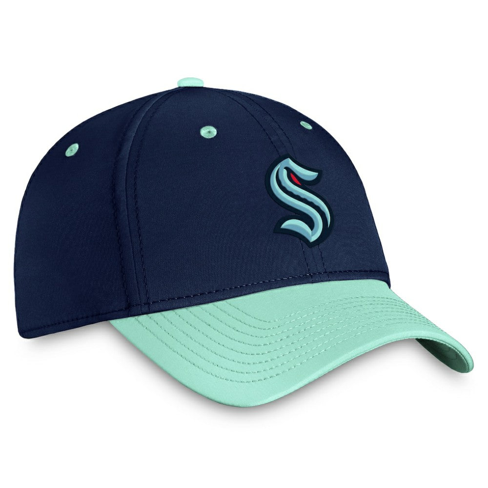 Seattle Kraken Fanatics Authentic Pro Rink Two-Tone Flex Hat – Deep Sea Blue/Light Blue Outlet