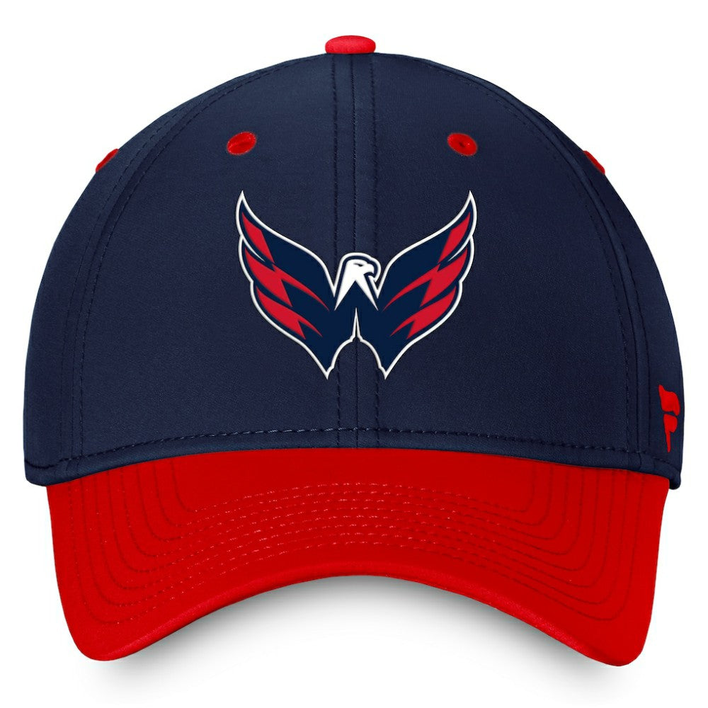 Washington Capitals Fanatics Authentic Pro Rink Two-Tone Flex Hat – Navy/Red Sale