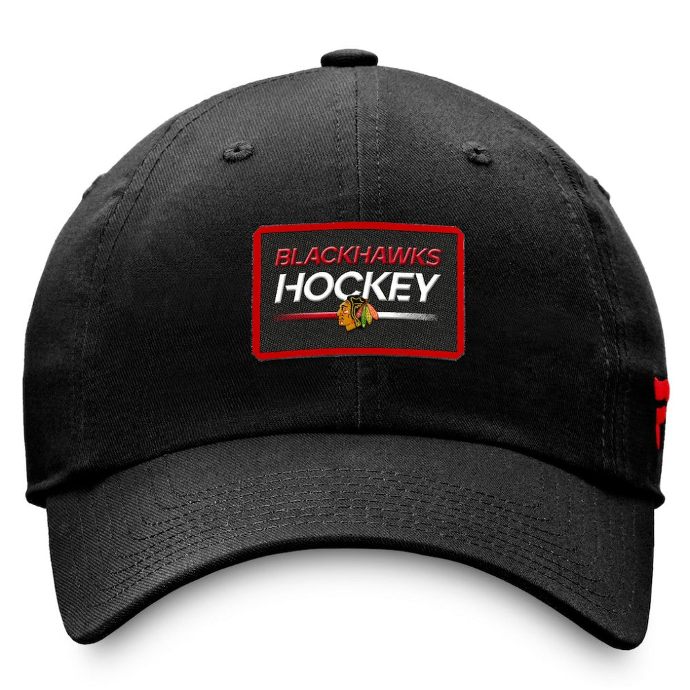Chicago Blackhawks Fanatics Authentic Pro Prime Adjustable Hat – Black On Sale