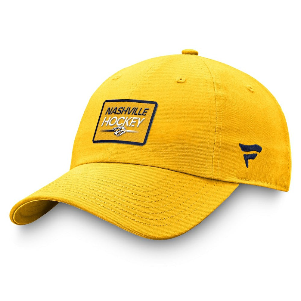 Nashville Predators Fanatics Authentic Pro Prime Adjustable Hat – Gold Outlet