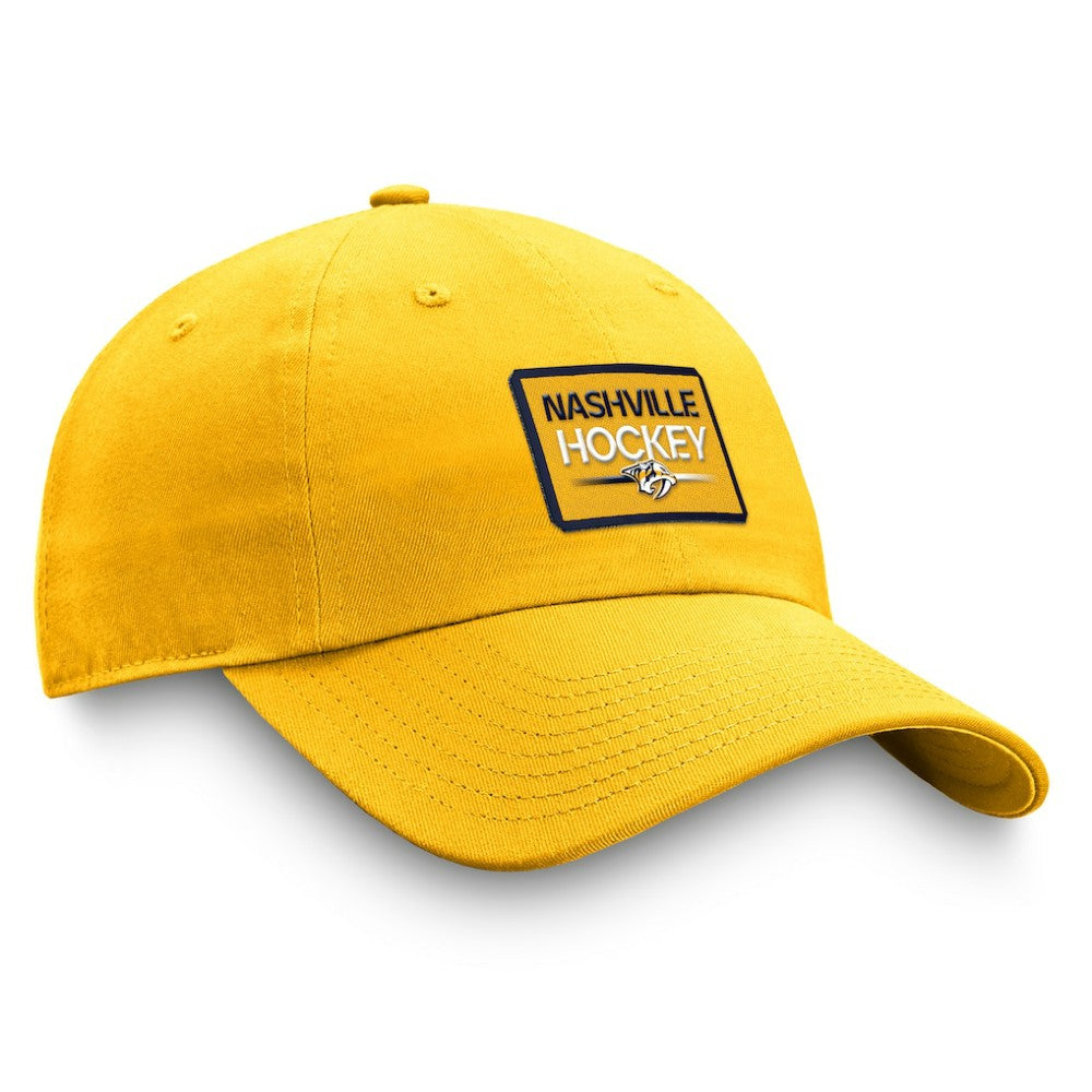 Nashville Predators Fanatics Authentic Pro Prime Adjustable Hat – Gold Outlet