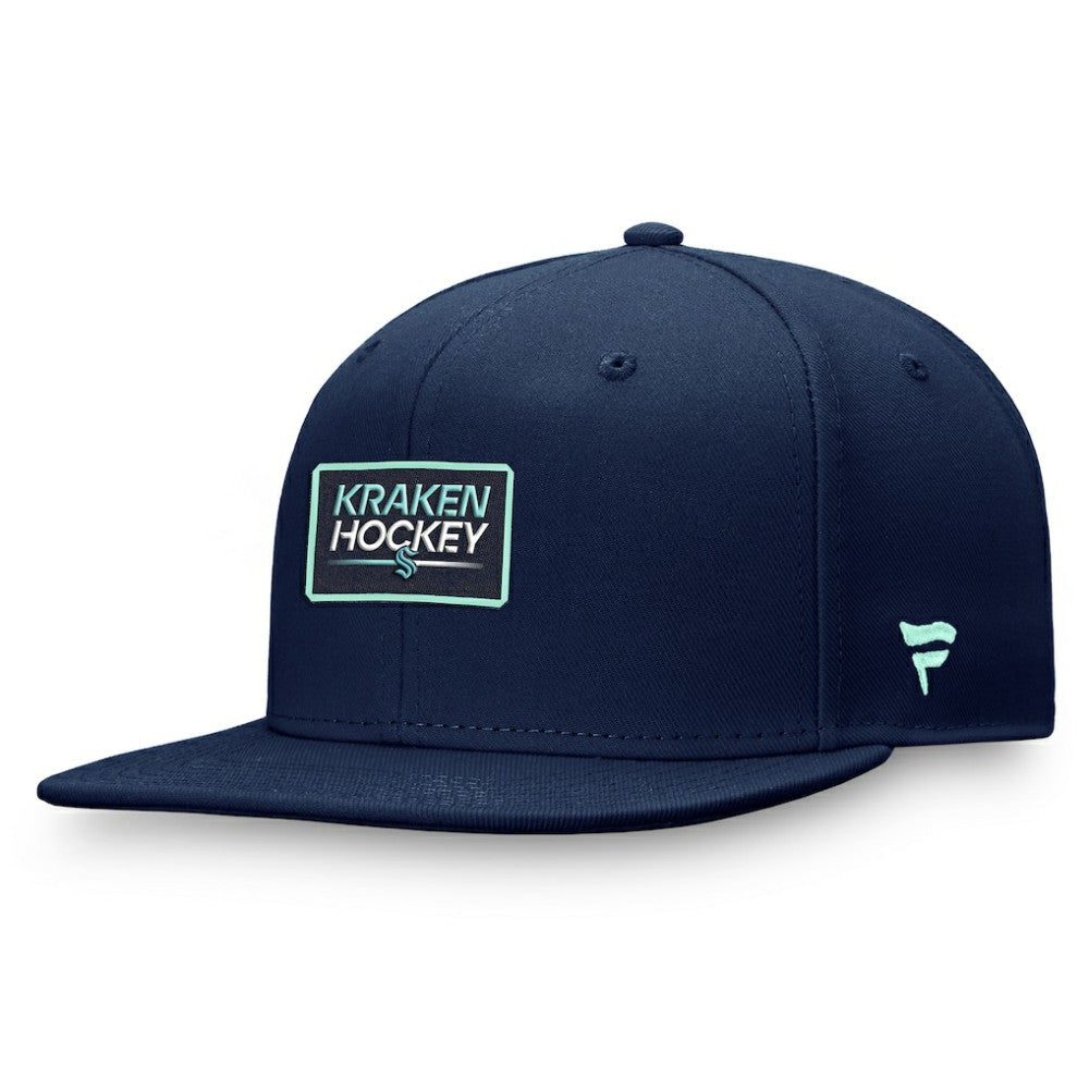 Seattle Kraken Fanatics Authentic Pro Prime Snapback Hat – Deep Sea Blue Outlet