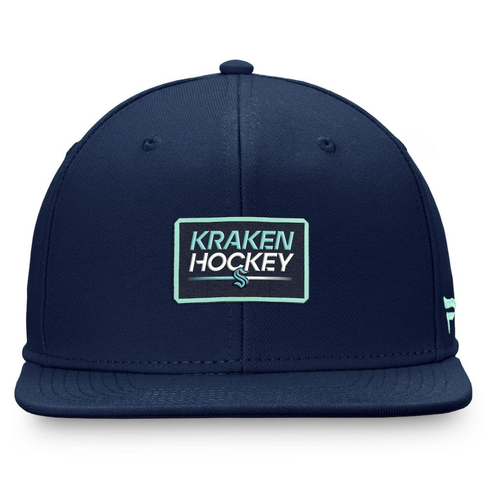 Seattle Kraken Fanatics Authentic Pro Prime Snapback Hat – Deep Sea Blue Outlet