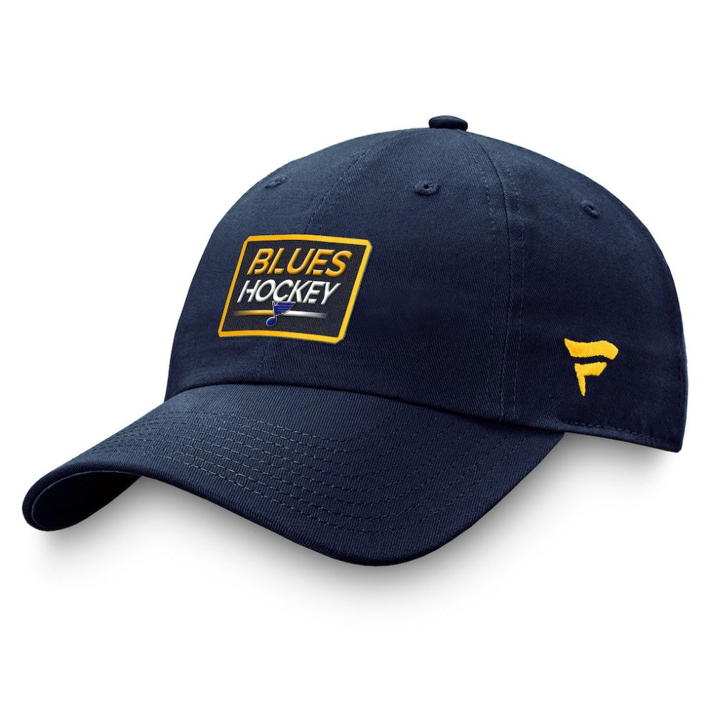 St. Louis Blues Fanatics Authentic Pro Prime Adjustable Hat – Navy On Sale