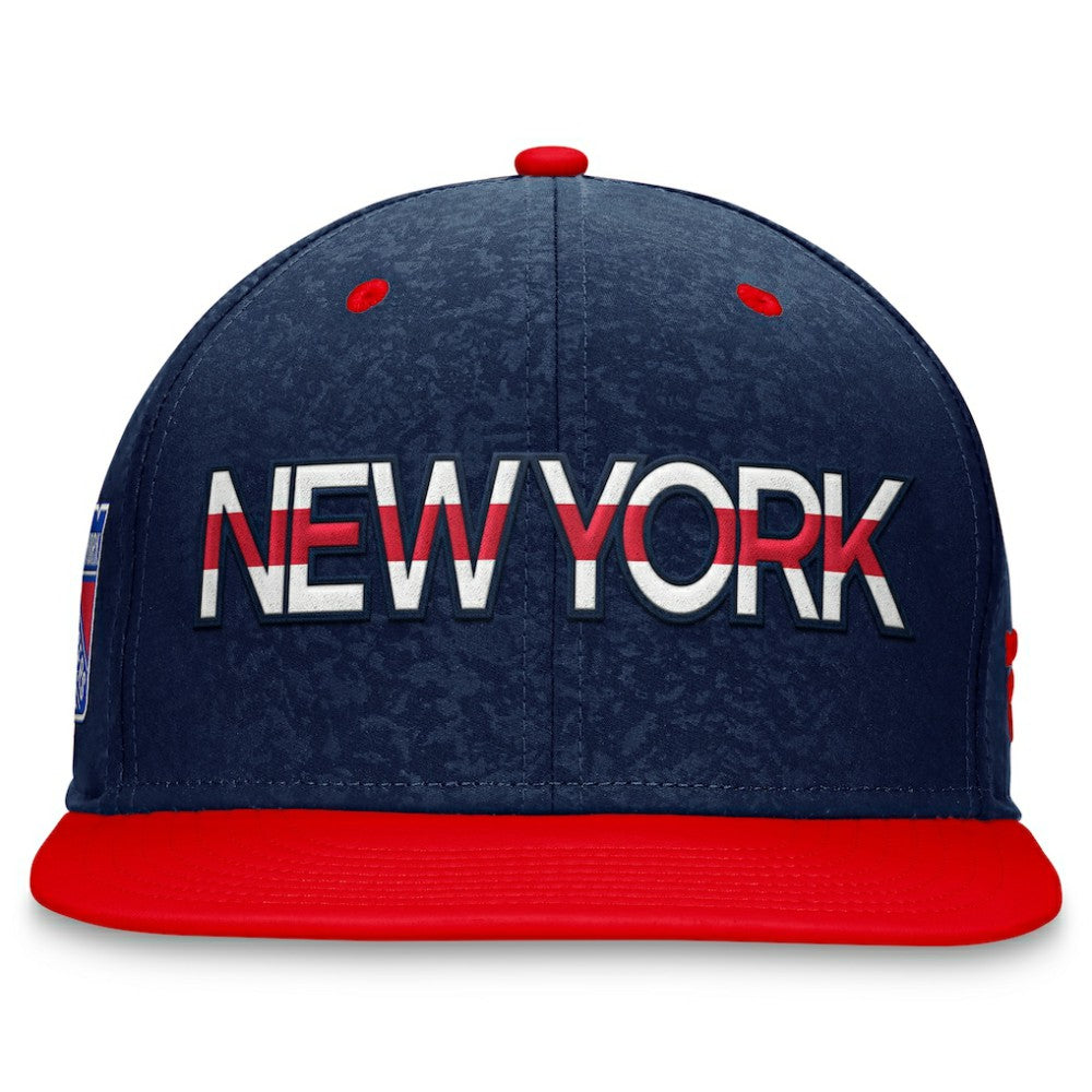 New York Rangers Fanatics Authentic Pro Rink Two-Tone Snapback Hat – Navy/ Red Discount