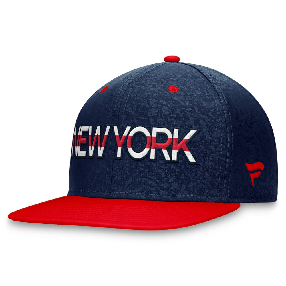 New York Rangers Fanatics Authentic Pro Rink Two-Tone Snapback Hat – Navy/ Red Discount