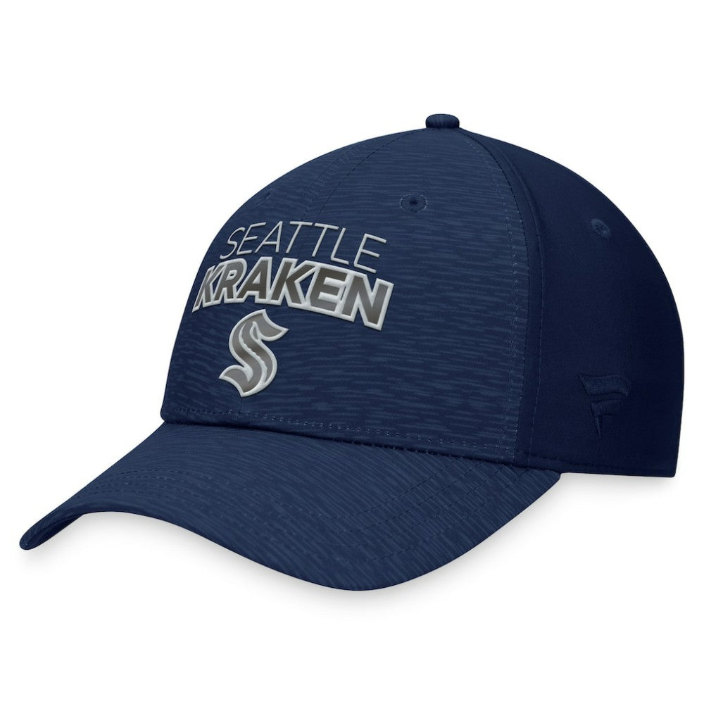 Seattle Kraken Fanatics Authentic Pro Road Stack Logo Flex Hat Online