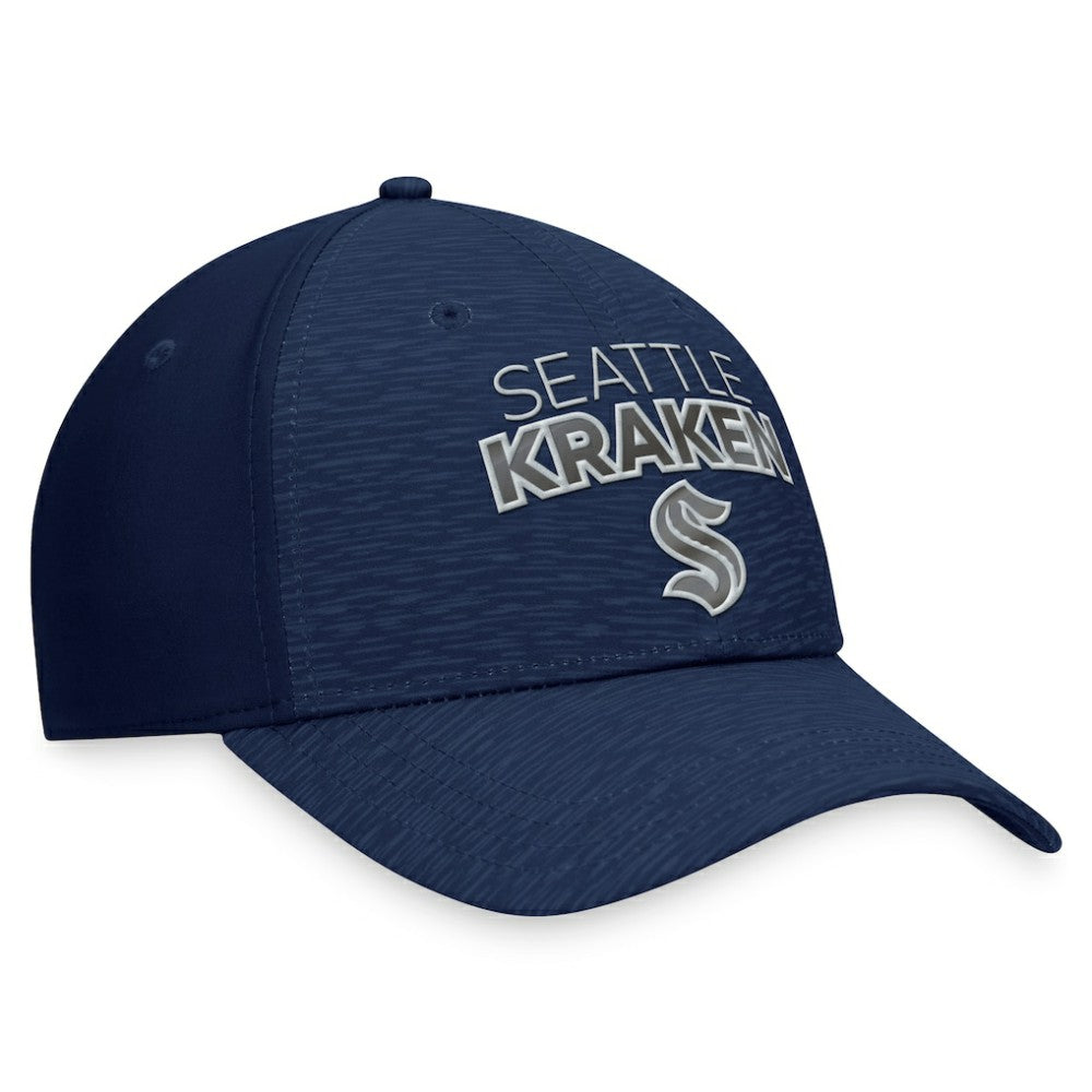 Seattle Kraken Fanatics Authentic Pro Road Stack Logo Flex Hat Online