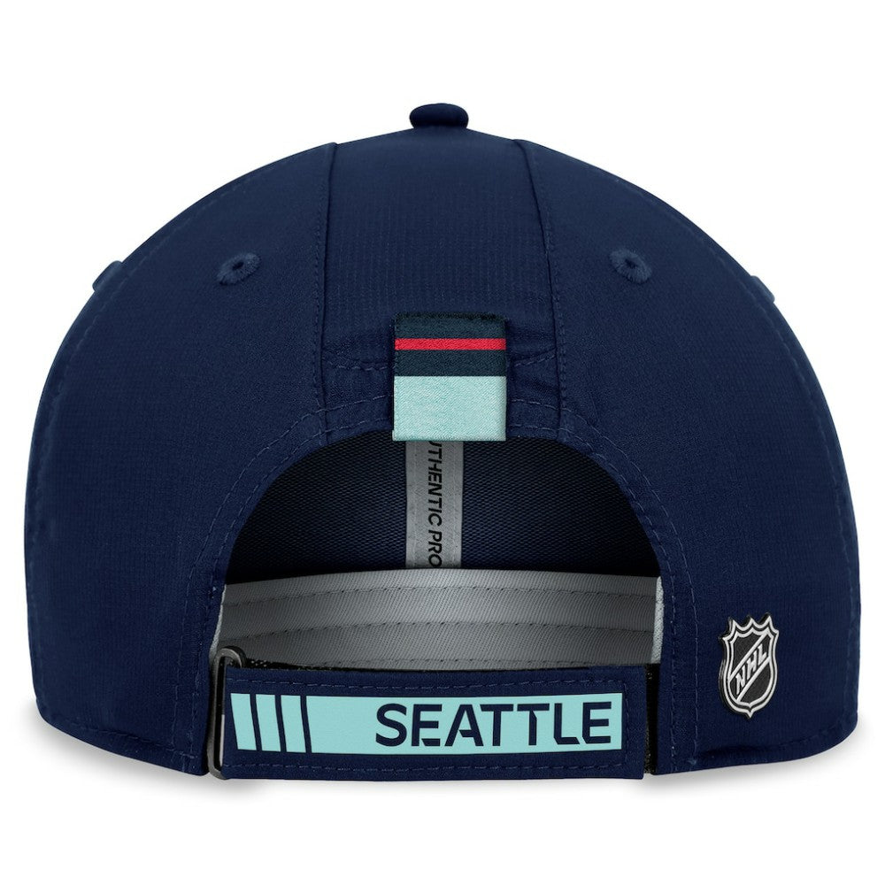 Seattle Kraken Fanatics Authentic Pro Rink Adjustable Hat For Sale