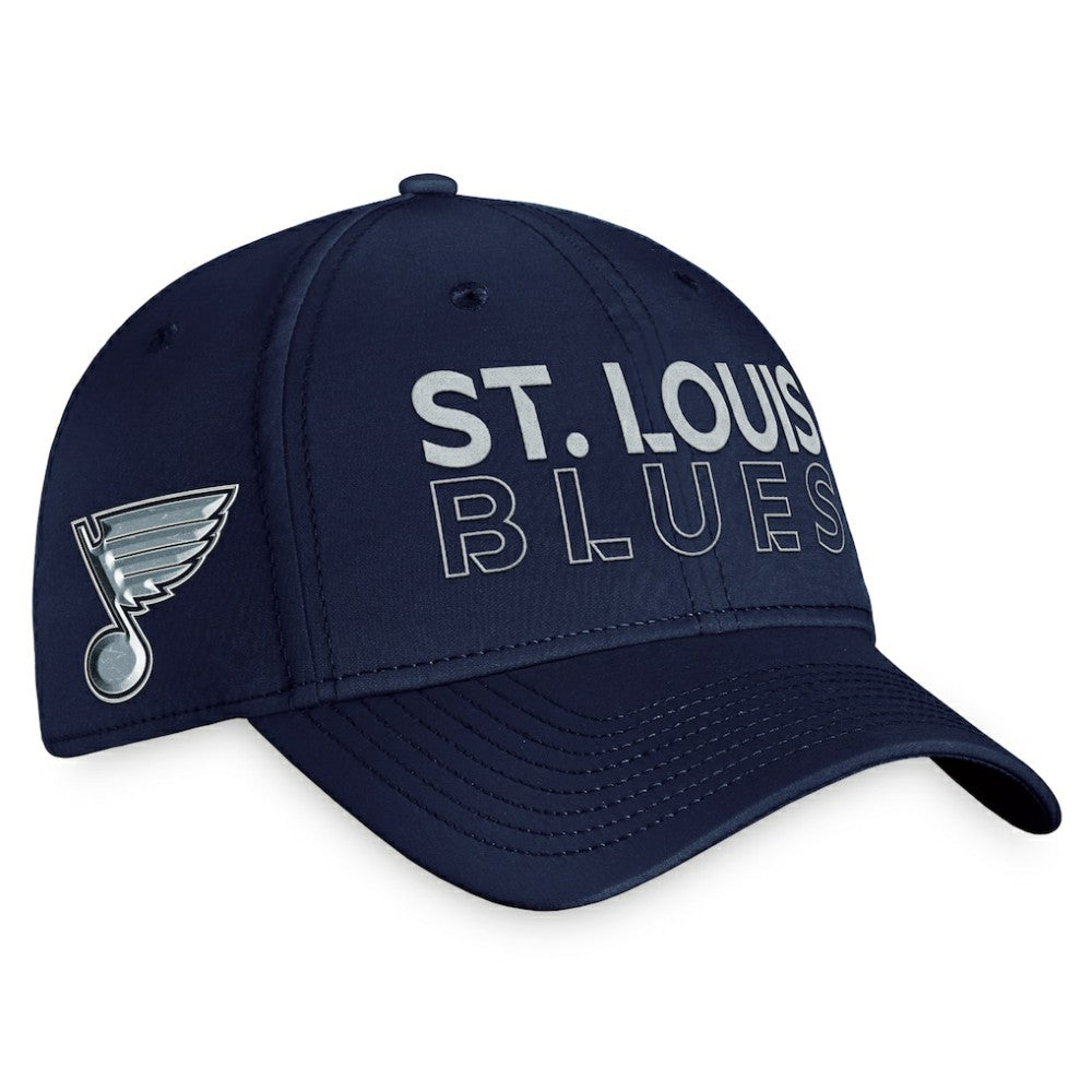 St. Louis Blues Fanatics Authentic Pro Road Flex Hat – Navy Outlet