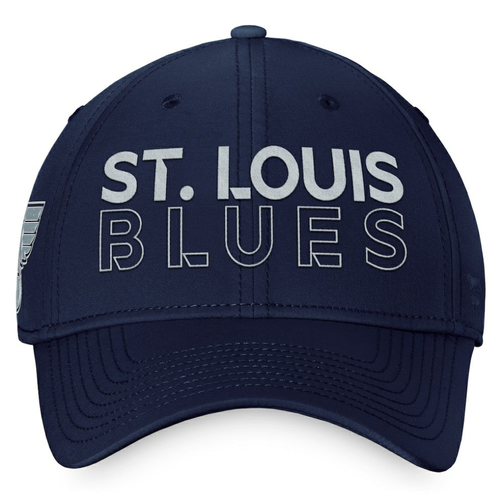 St. Louis Blues Fanatics Authentic Pro Road Flex Hat – Navy Outlet