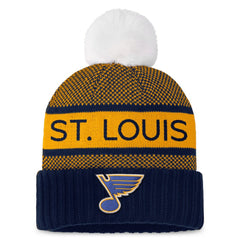 St. Louis Blues Fanatics Women's Authentic Pro Rink Cuffed Knit Hat with Pom Online