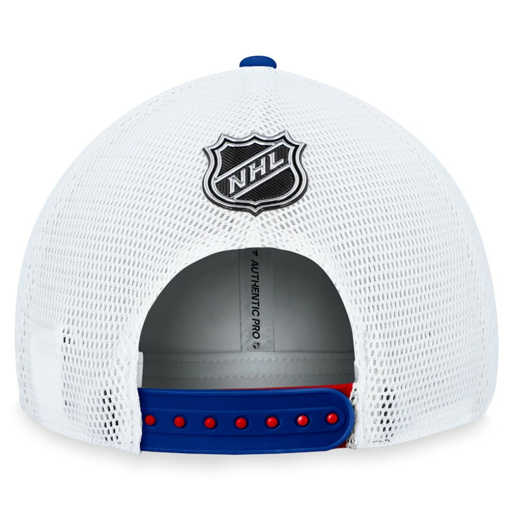 New York Rangers Fanatics Authentic Pro Rink Trucker Adjustable Hat Discount