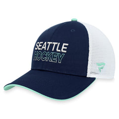 Seattle Kraken Fanatics Authentic Pro Rink Trucker Adjustable Hat Online