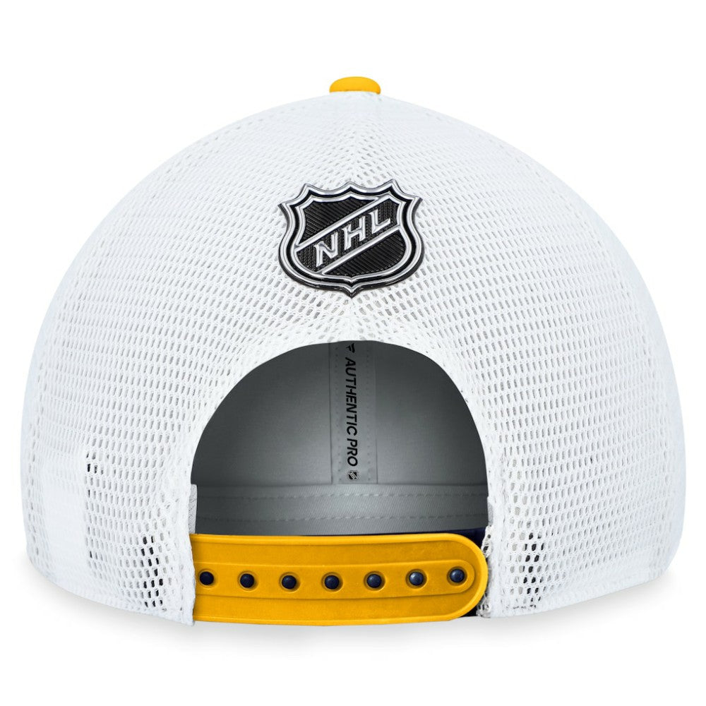 St. Louis Blues Fanatics Authentic Pro Rink Trucker Adjustable Hat Online