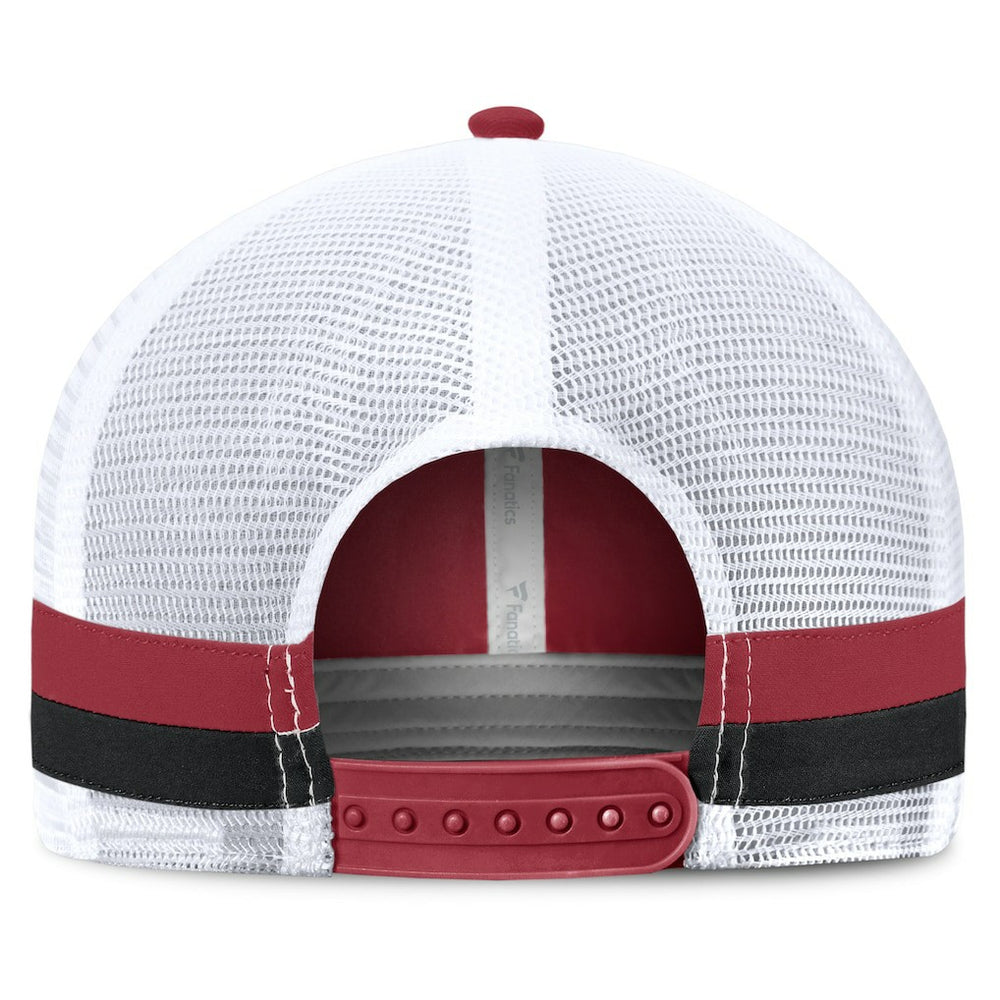 Arizona Cardinals Fanatics Fundamentals Side Stripe Trucker Adjustable Hat