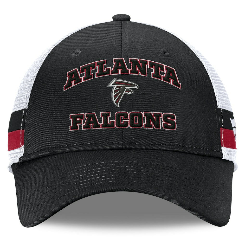 Atlanta Falcons Fanatics Fundamentals Side Stripe Trucker Adjustable Hat