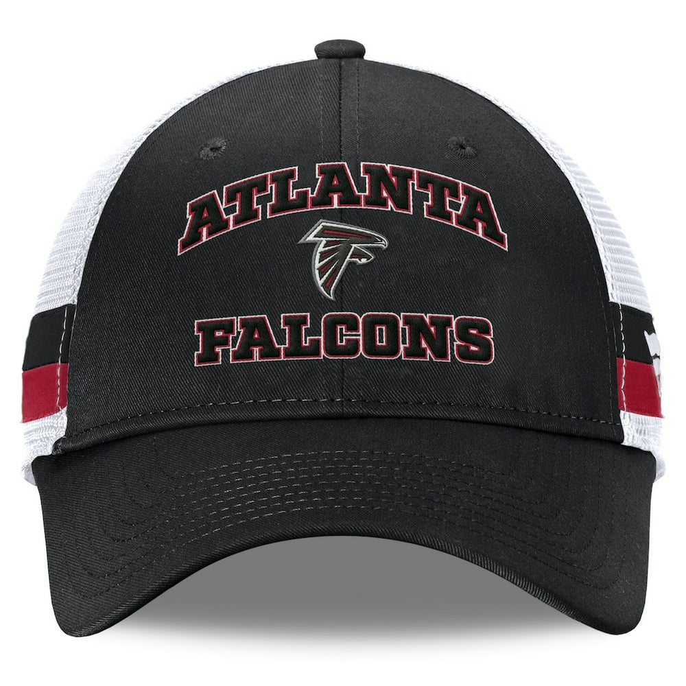 Atlanta Falcons Fanatics Fundamentals Side Stripe Trucker Adjustable Hat
