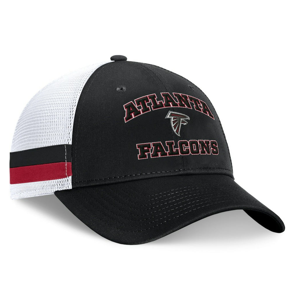 Atlanta Falcons Fanatics Fundamentals Side Stripe Trucker Adjustable Hat