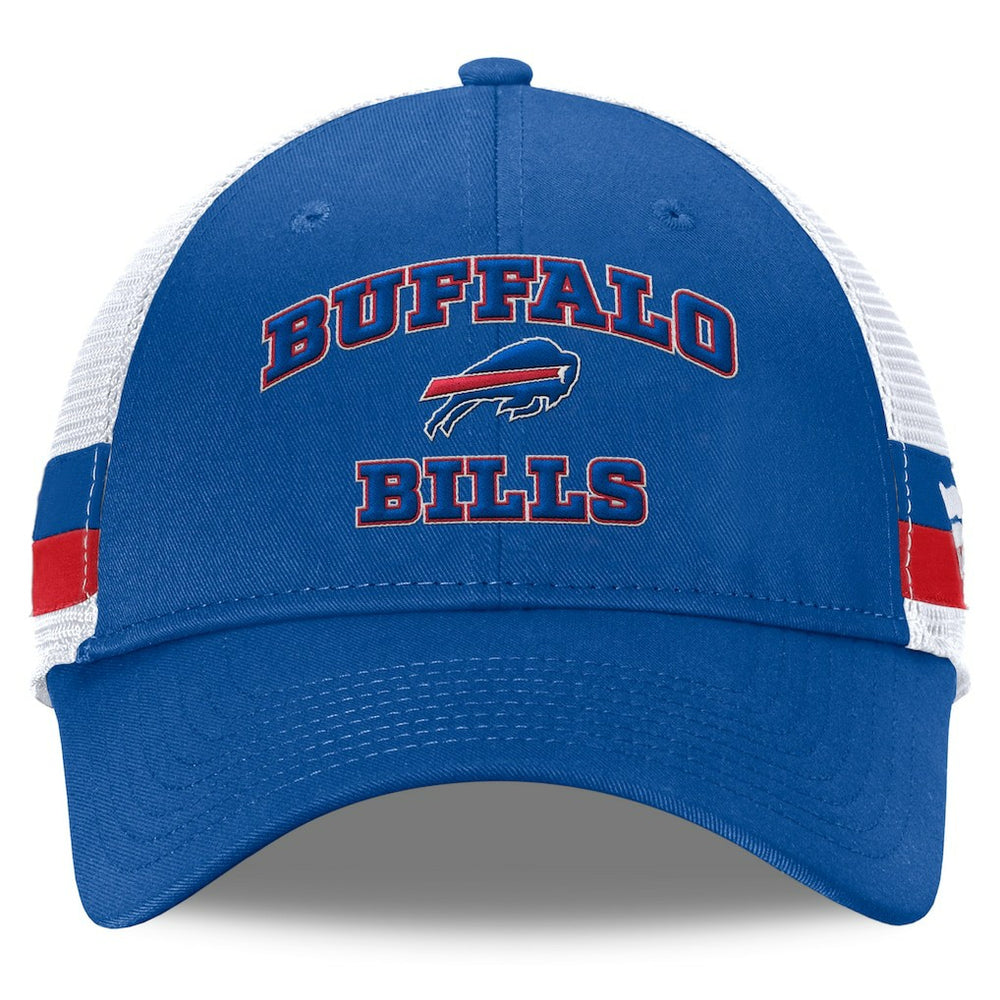 Buffalo Bills Fanatics Fundamentals Side Stripe Trucker Adjustable Hat