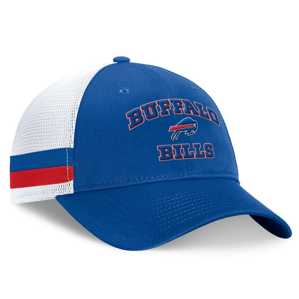 Buffalo Bills Fanatics Fundamentals Side Stripe Trucker Adjustable Hat