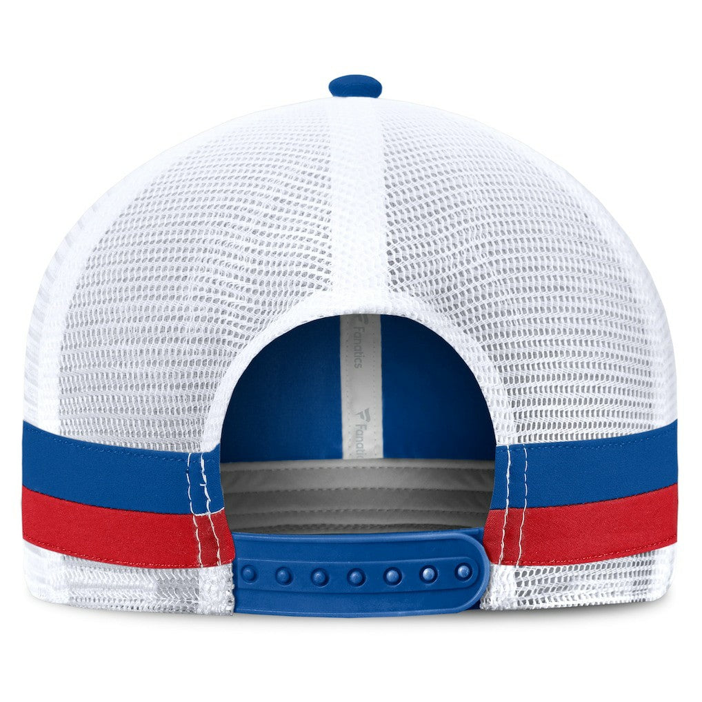 Buffalo Bills Fanatics Fundamentals Side Stripe Trucker Adjustable Hat