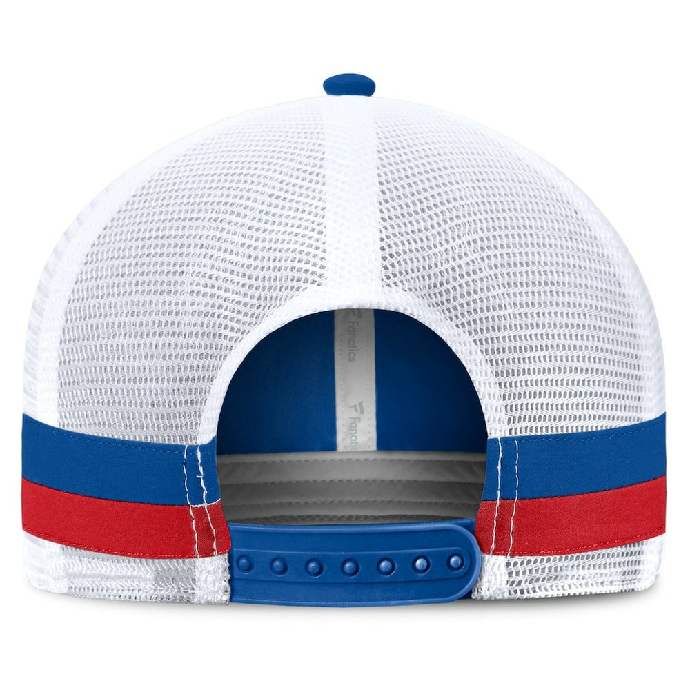 Buffalo Bills Fanatics Fundamentals Side Stripe Trucker Adjustable Hat