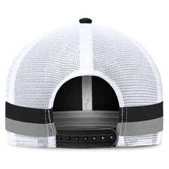 Las Vegas Raiders Fanatics Fundamentals Side Stripe Trucker Adjustable Hat