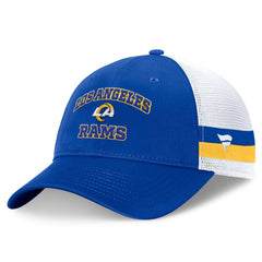 Los Angeles Rams Fanatics Fundamentals Side Stripe Trucker Adjustable Hat