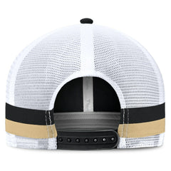 New Orleans Saints Fanatics Fundamentals Side Stripe Trucker Adjustable Hat