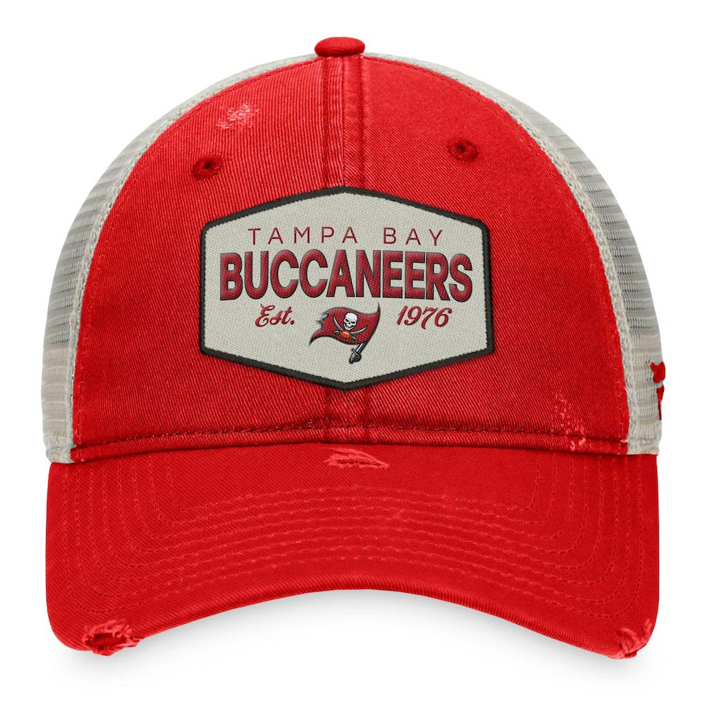 Tampa Bay Buccaneers Fanatics Heritage Patch Trucker Adjustable Hat