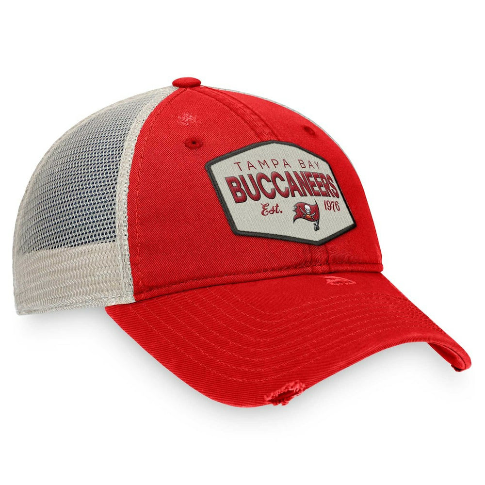 Tampa Bay Buccaneers Fanatics Heritage Patch Trucker Adjustable Hat