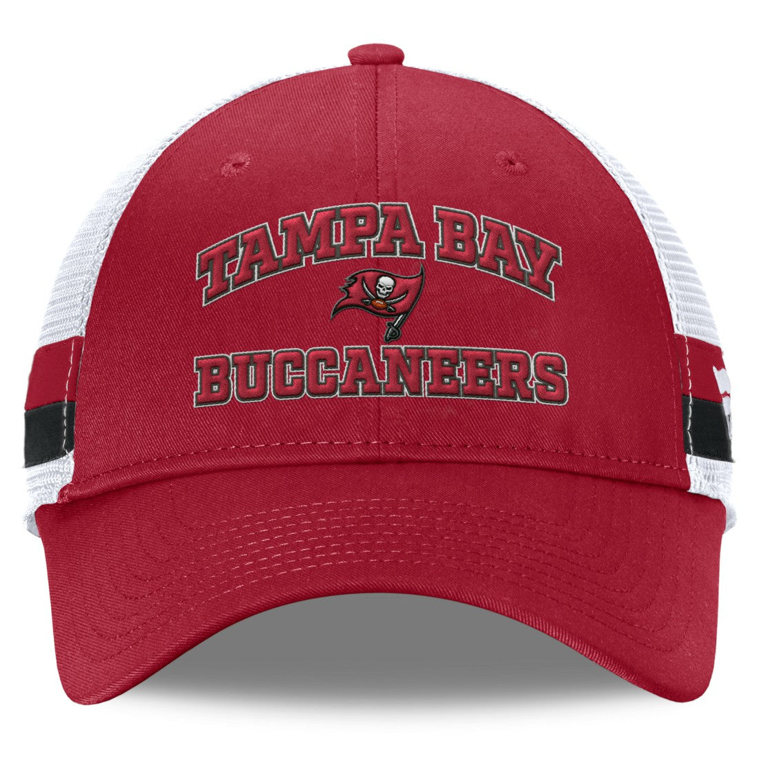 Tampa Bay Buccaneers Fanatics Fundamentals Side Stripe Trucker Adjustable Hat