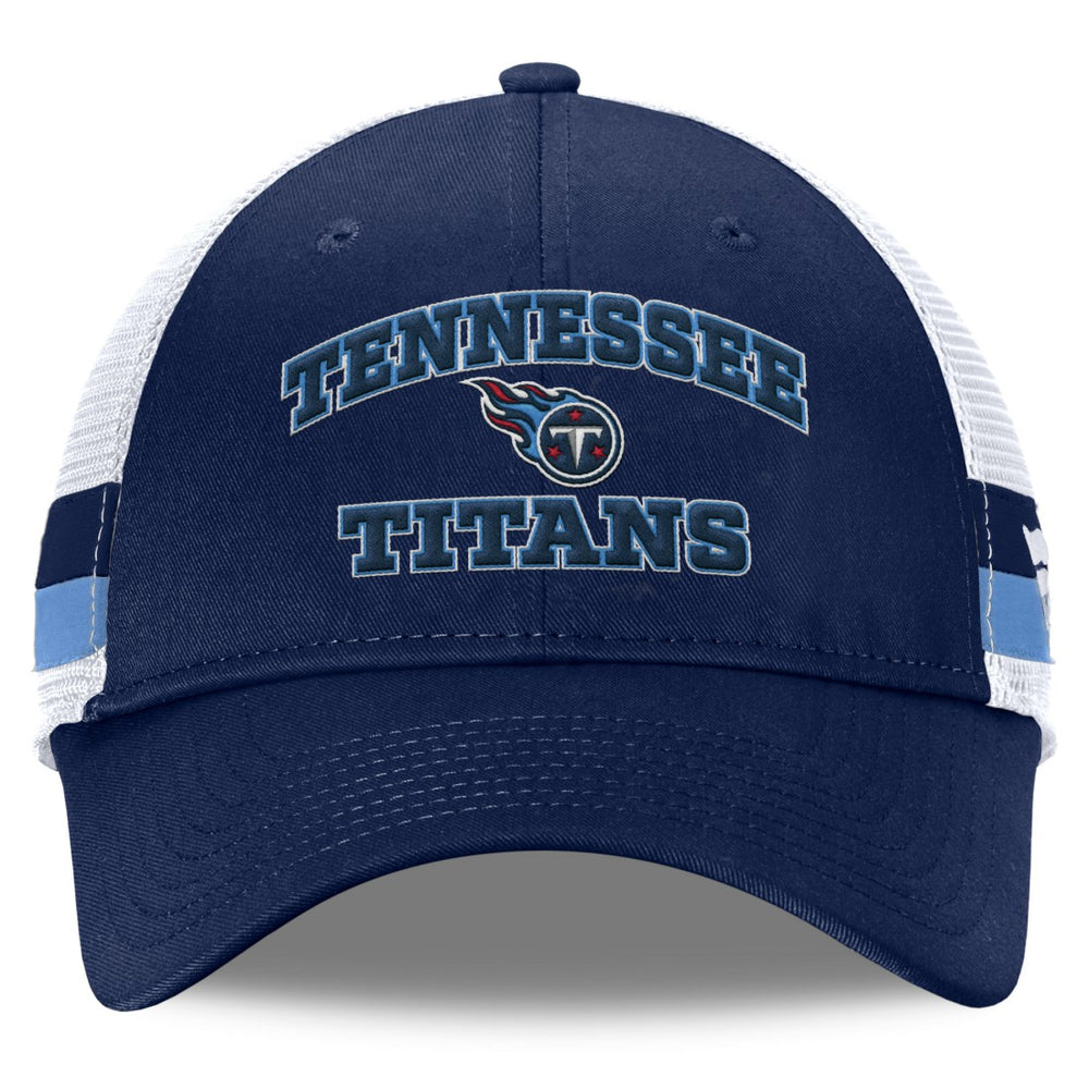 Tennessee Titans Fanatics Fundamentals Side Stripe Trucker Adjustable Hat