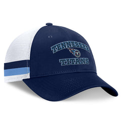 Tennessee Titans Fanatics Fundamentals Side Stripe Trucker Adjustable Hat