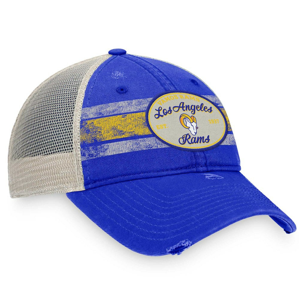 Los Angeles Rams Fanatics Heritage Trucker Adjustable Hat